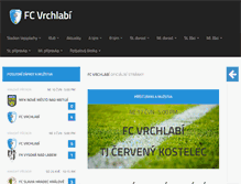 Tablet Screenshot of fcvrchlabi.cz